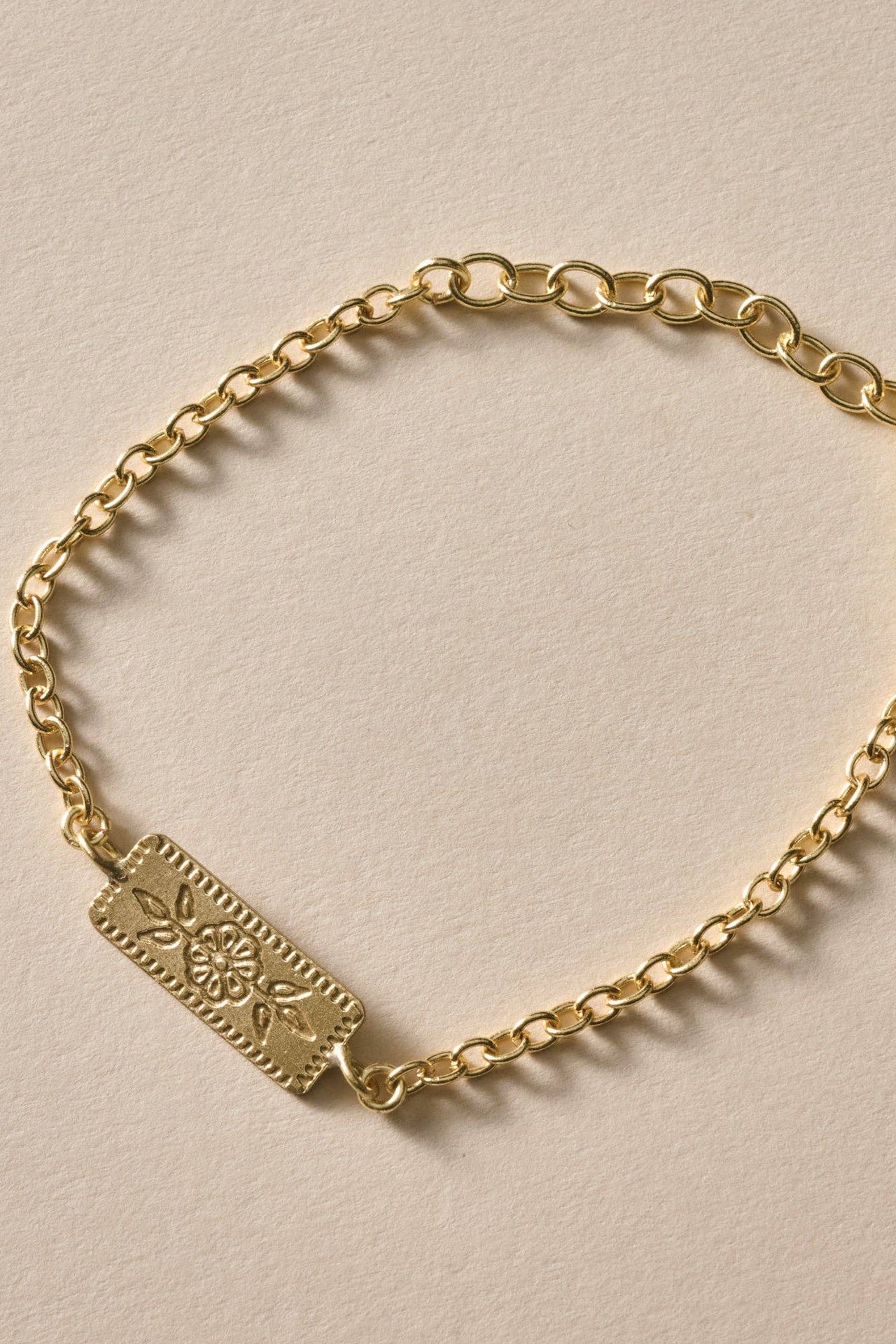 Arati Etched Floral Bracelet