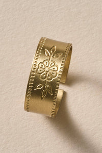Thumbnail for Arati Etched Floral Ring