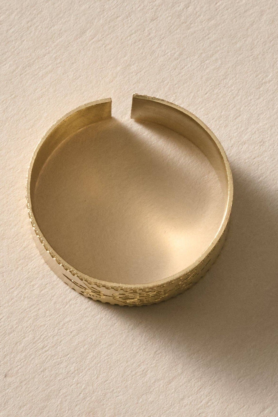 Arati Etched Floral Ring