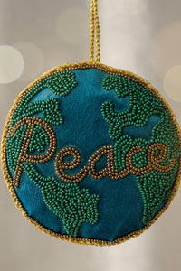 Thumbnail for Arvi Beaded Ornament - Peace on Earth