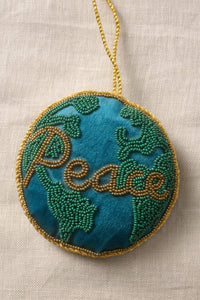 Thumbnail for Arvi Beaded Ornament - Peace on Earth