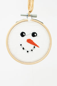 Thumbnail for Snowman Embroidery Ornament
