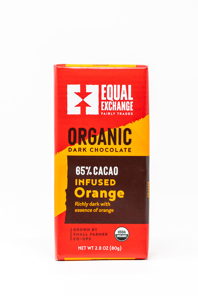 Organic Dark Orange Chocolate Bar
