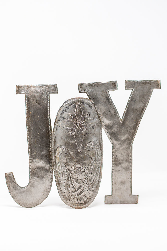 3D Joy Nativity Sign