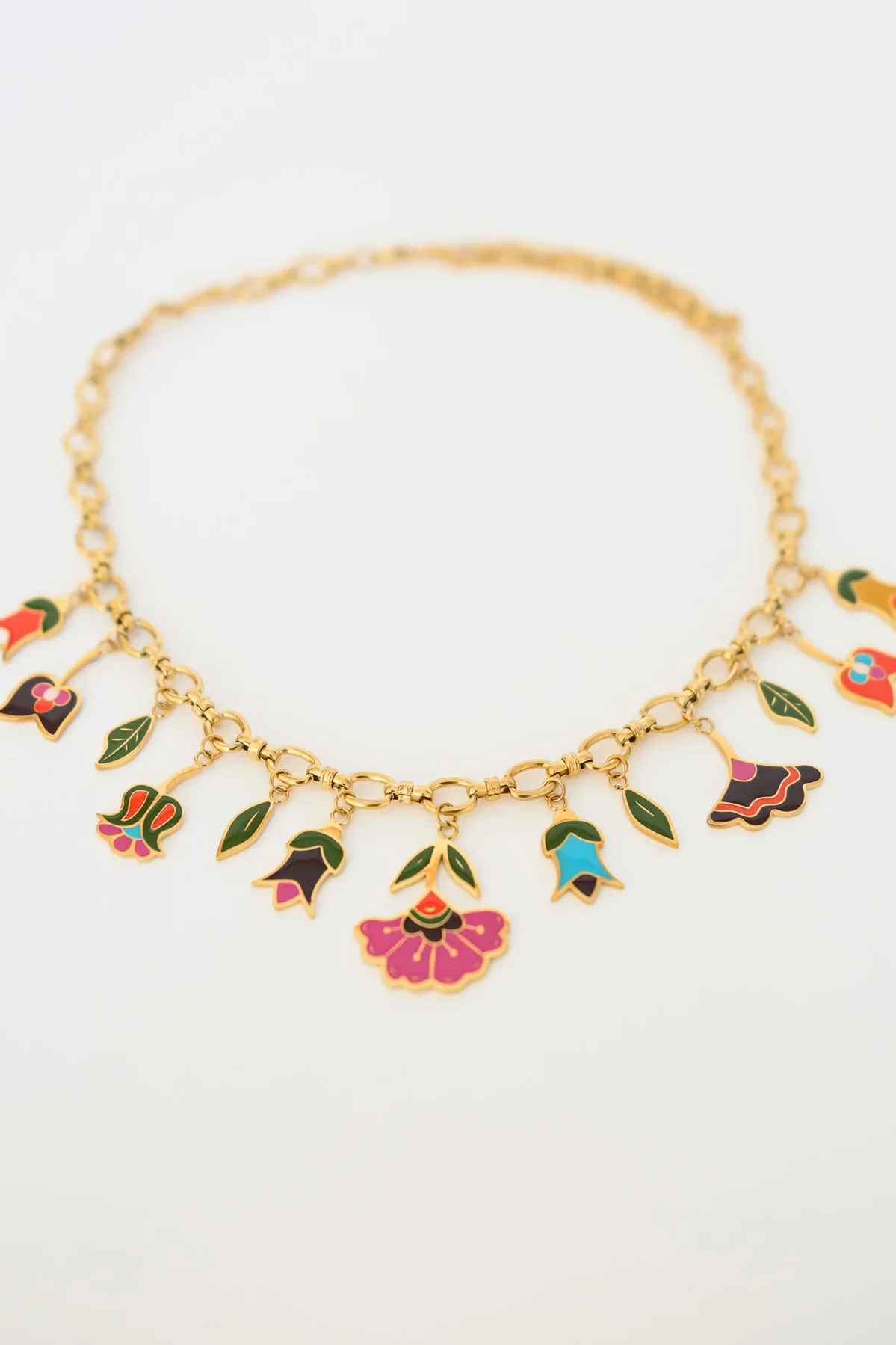 Floral Bloom Charm Necklace