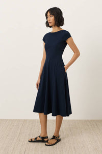 Thumbnail for Women's Fit & Flare Ballet Neck Dress