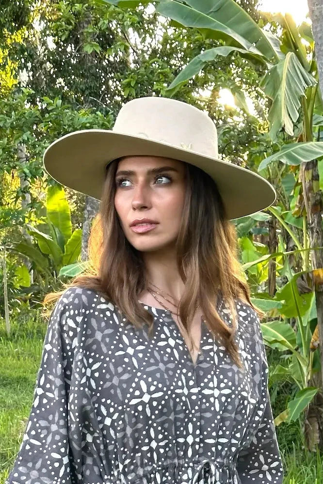 Block Printed Kaftan Resort Dress