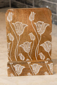 Thumbnail for Wooden tulip tablet/book holder