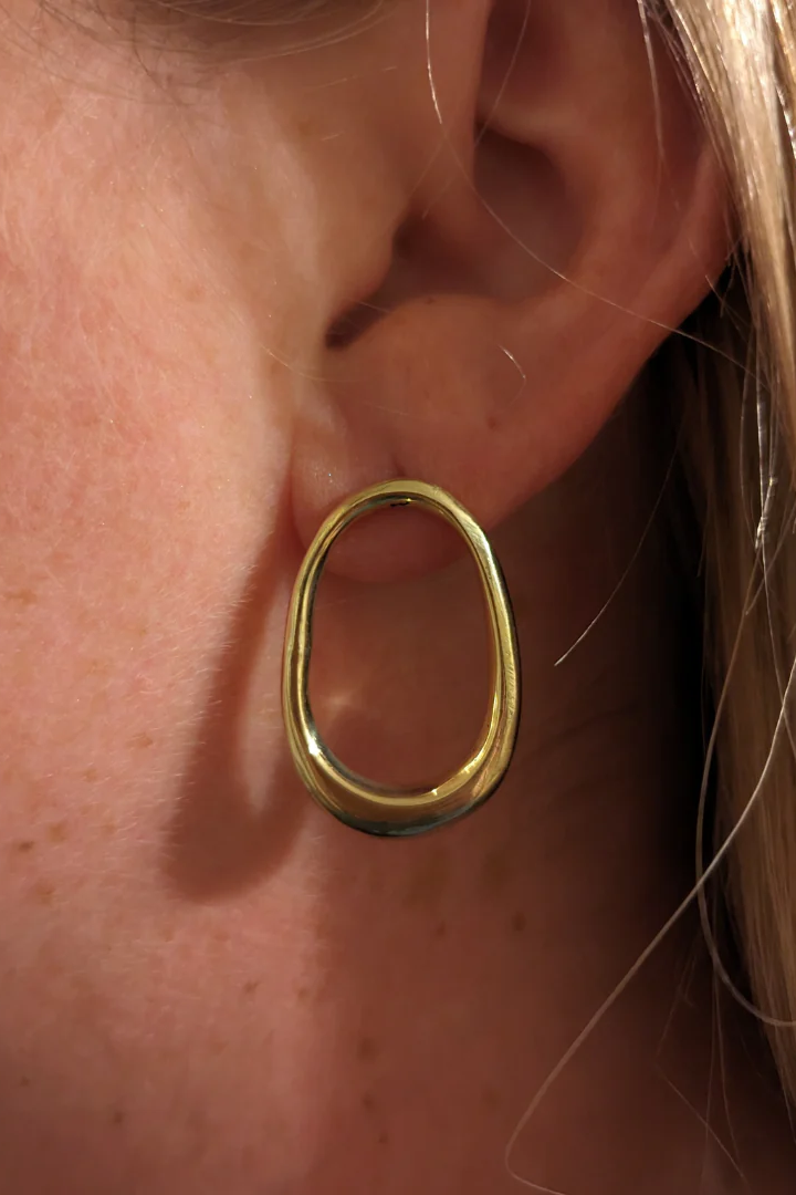 Brass Loop Earrings