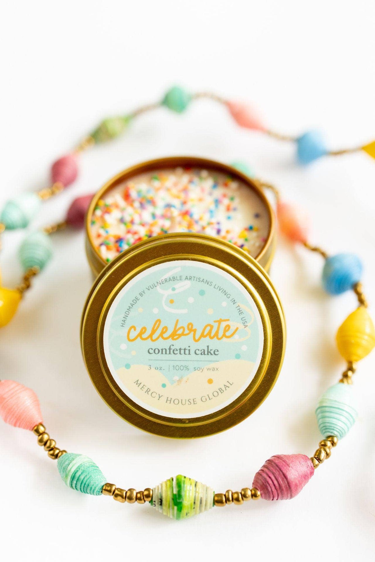 Celebrate Candle with Sprinkles