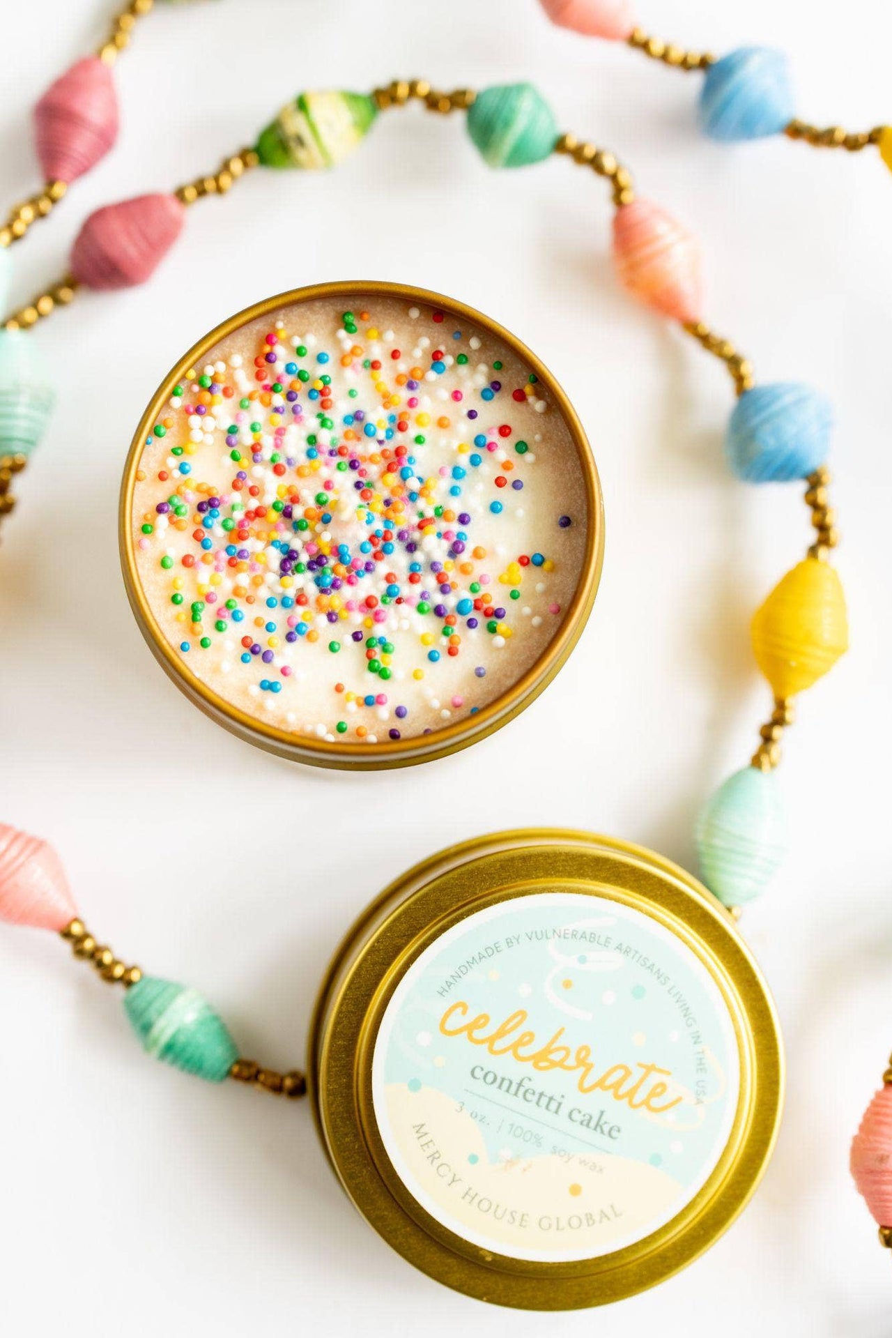 Celebrate Candle with Sprinkles