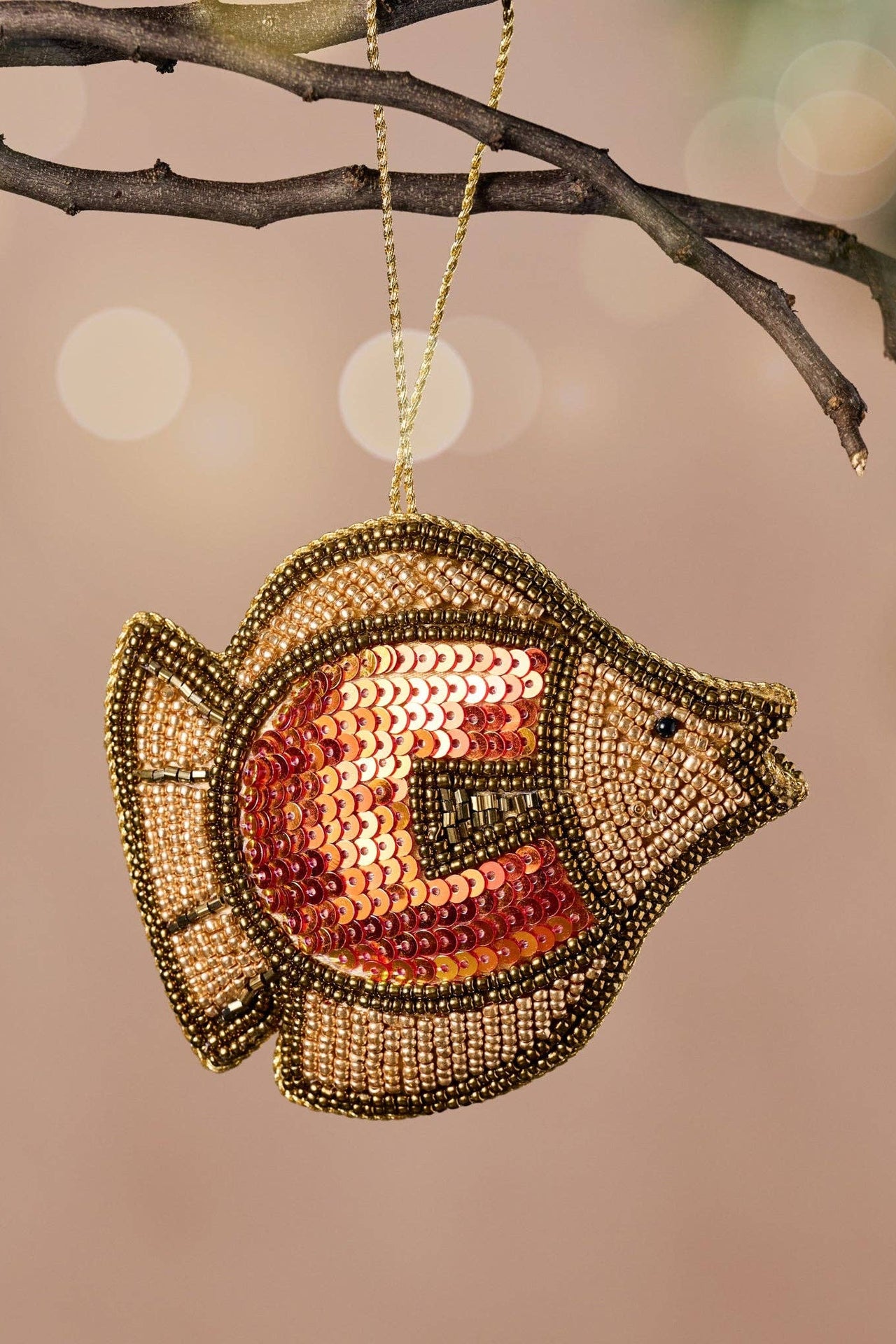 Chamak Beaded Fish Ornament
