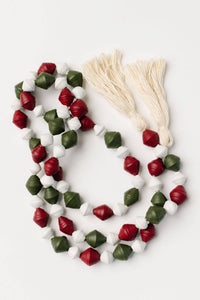 Thumbnail for Chunky Paper Bead Garland with Tassels
