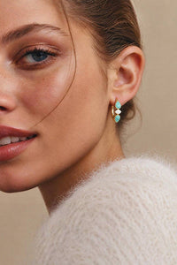 Thumbnail for Clara Enamel Hoop Earrings