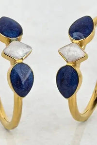 Thumbnail for Clara Enamel Hoop Earrings
