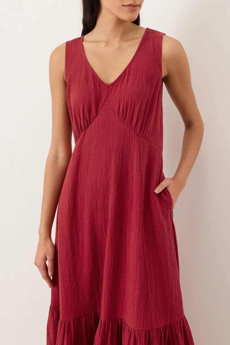 Women's Coastal Double Gauze Beach To Brunch Dress