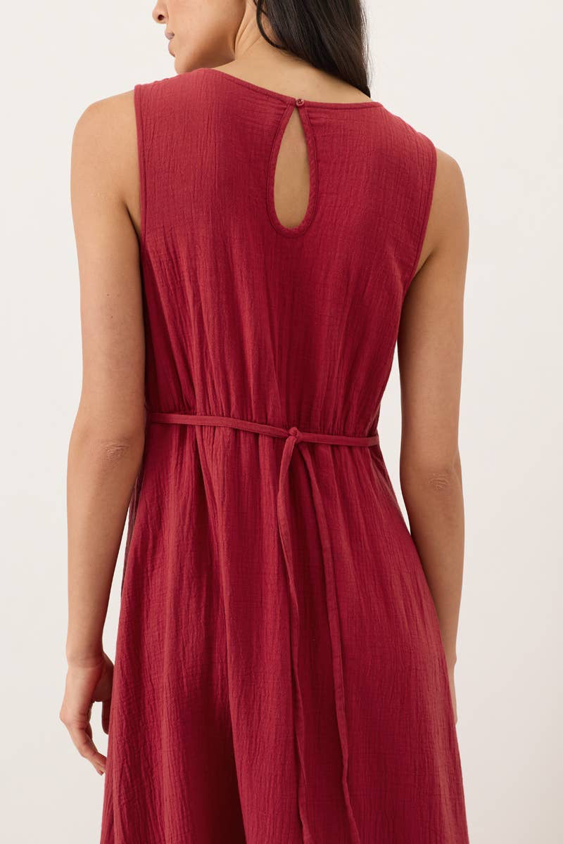 Women's Coastal Double Gauze Beach To Brunch Dress