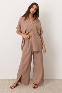 Thumbnail for Women's Coastal Double Gauze Relaxed Pants