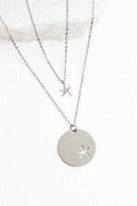 Thumbnail for Community Silver Starfish Pendant Necklace Set