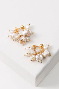 Thumbnail for Convertible Pearl Cluster Earrings