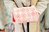 Thumbnail for Coral Medallion Small Cosmetic Pouch