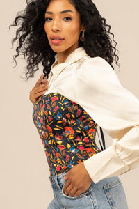 Thumbnail for Floral Corset Top
