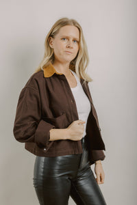Thumbnail for Cropped Barn Jacket