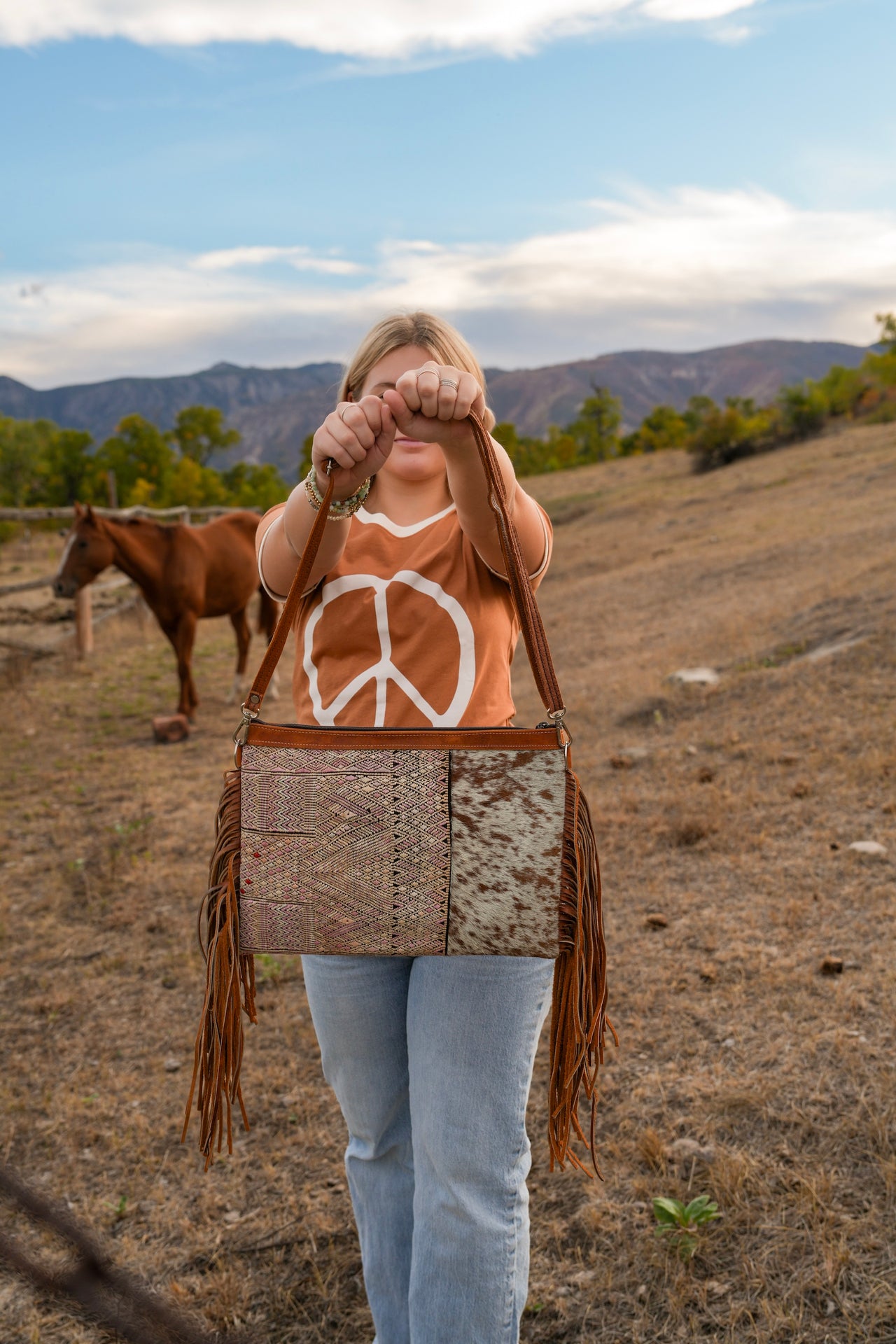 Fringe + Hide Purse
