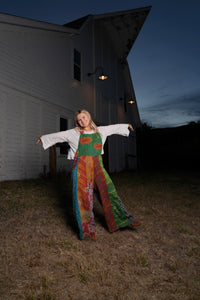 Thumbnail for Gathered Threads Kantha Overalls