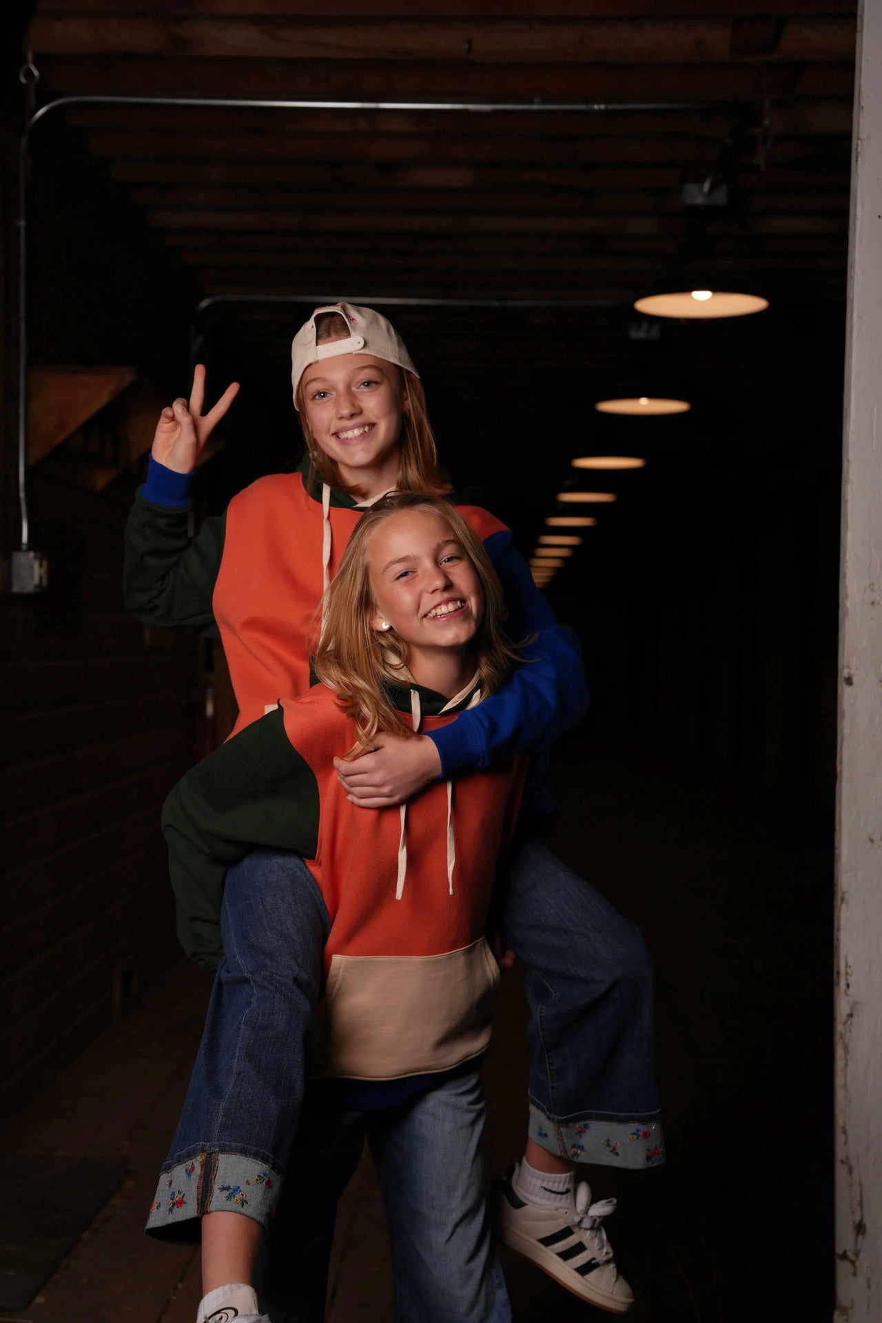 Colorblock Hooded Sweatshirt