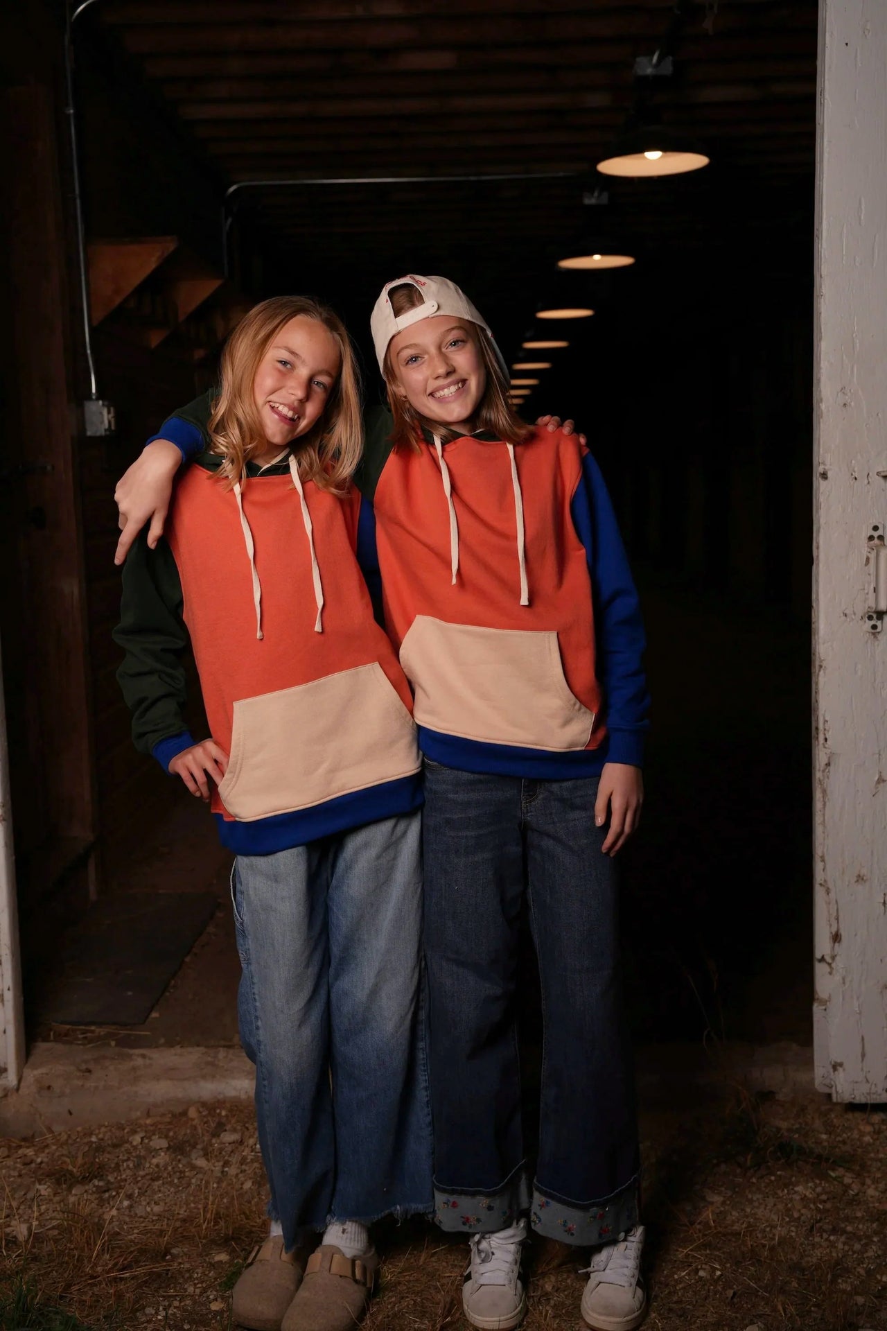 Colorblock Hooded Sweatshirt