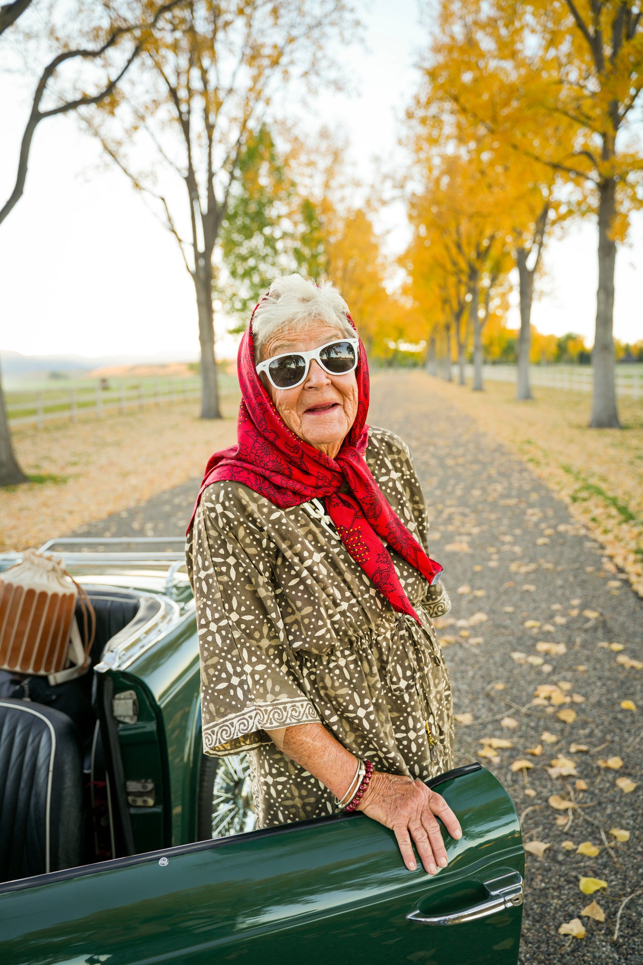 Block Printed Kaftan Resort Dress