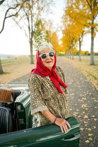 Thumbnail for Block Printed Kaftan Resort Dress