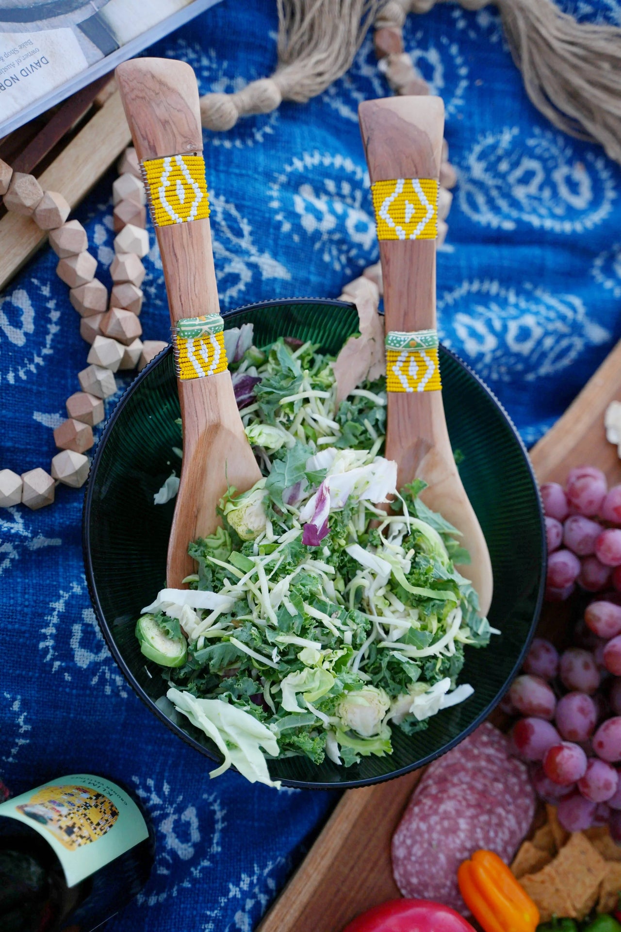 Beaded Salad Spoons