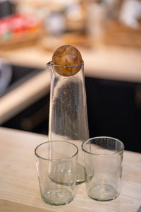 Thumbnail for Crystal Carafe with Wooden Stopper