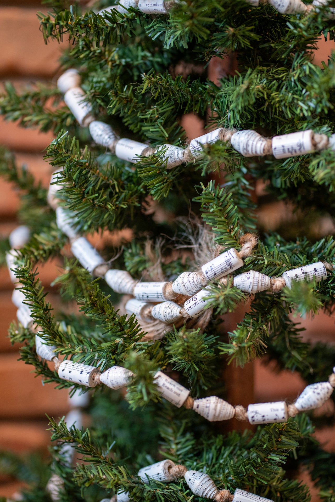 Recycled Hymnal Garland