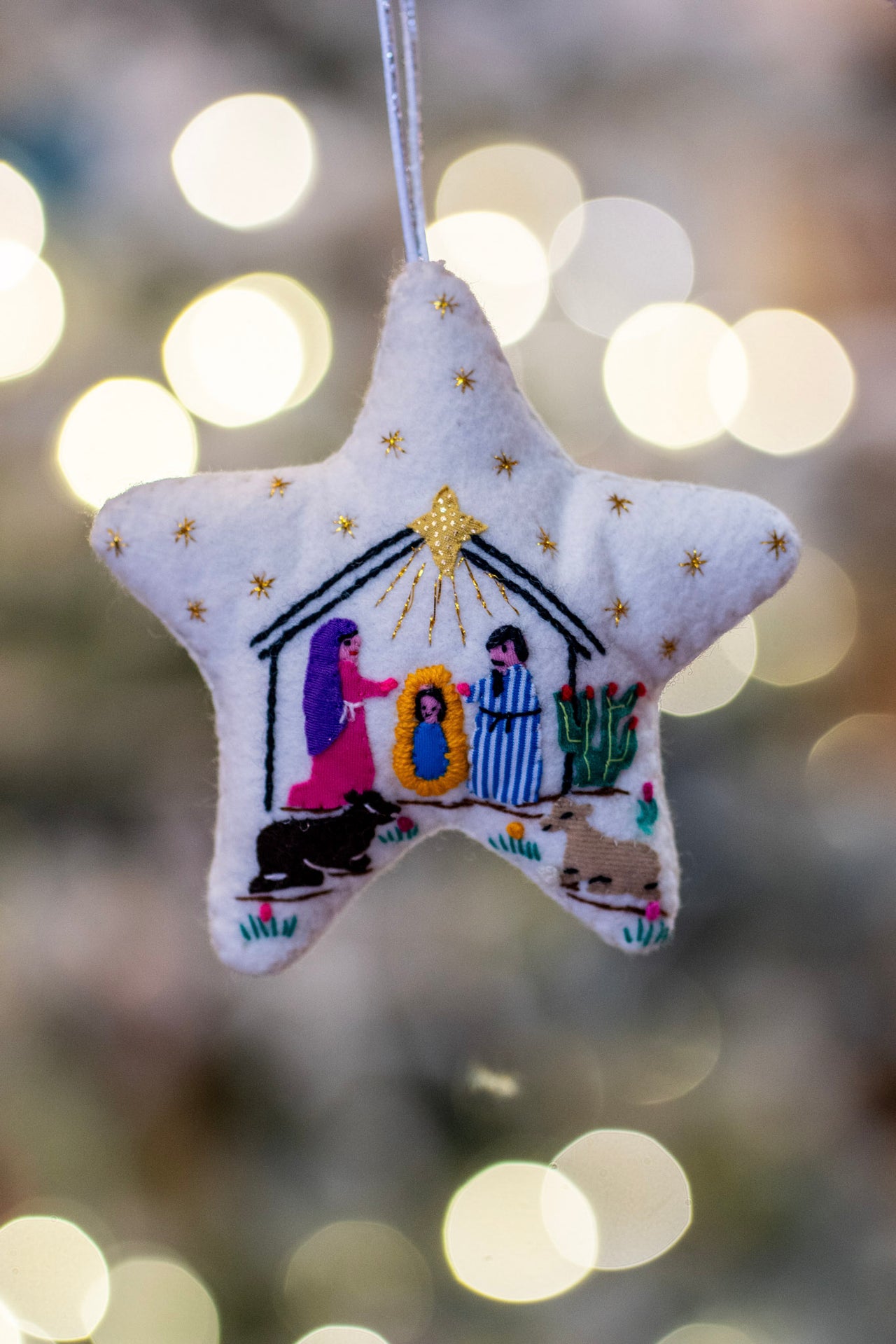 Nativity Star Ornament