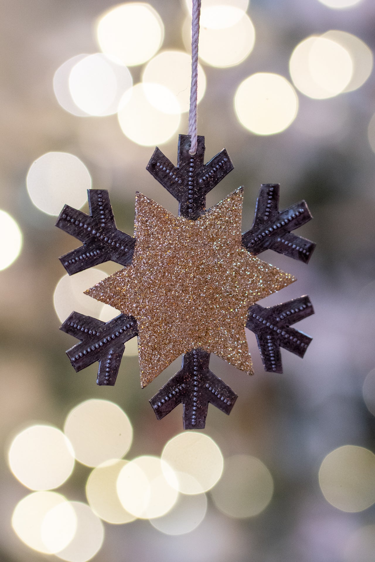 Glitter Snowflake Ornament