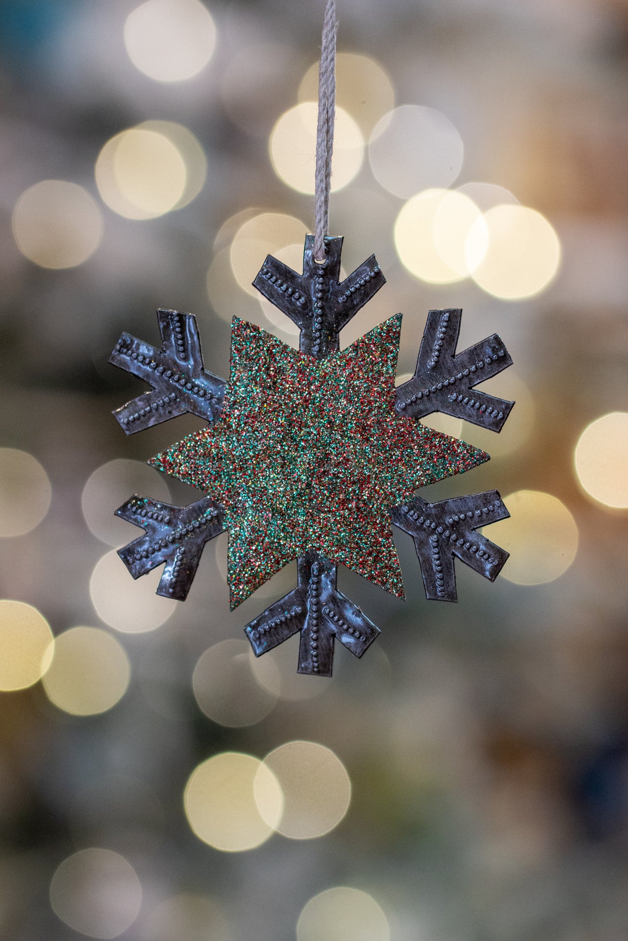 Glitter Snowflake Ornament