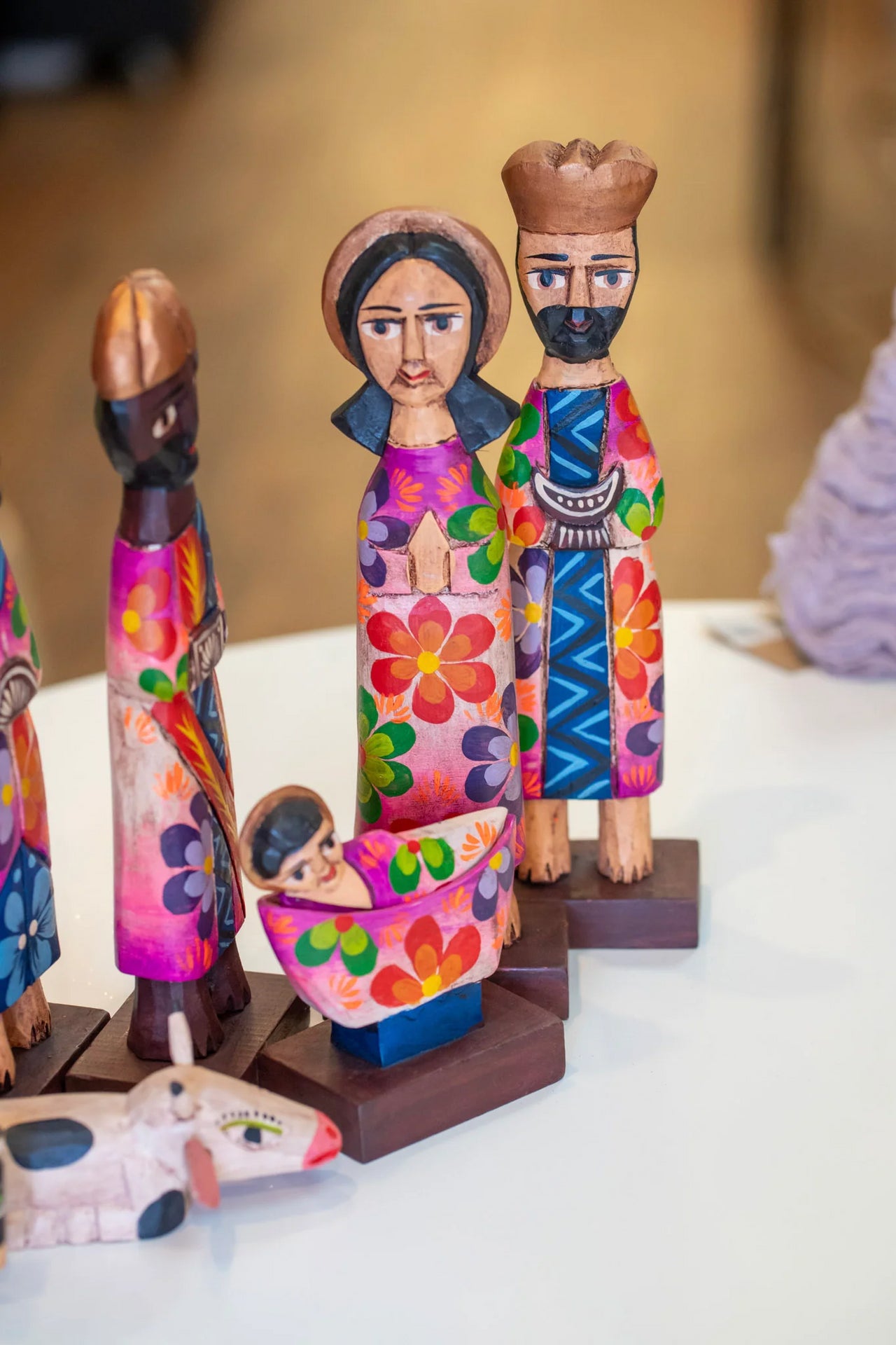Colorful Flower Nativity Set