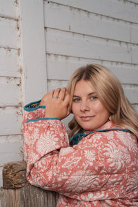 Thumbnail for Reversible Floral Stevie Quilted Jacket