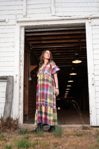 Thumbnail for Harbor Plaid Charlotte Dress