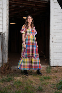 Thumbnail for Harbor Plaid Charlotte Dress