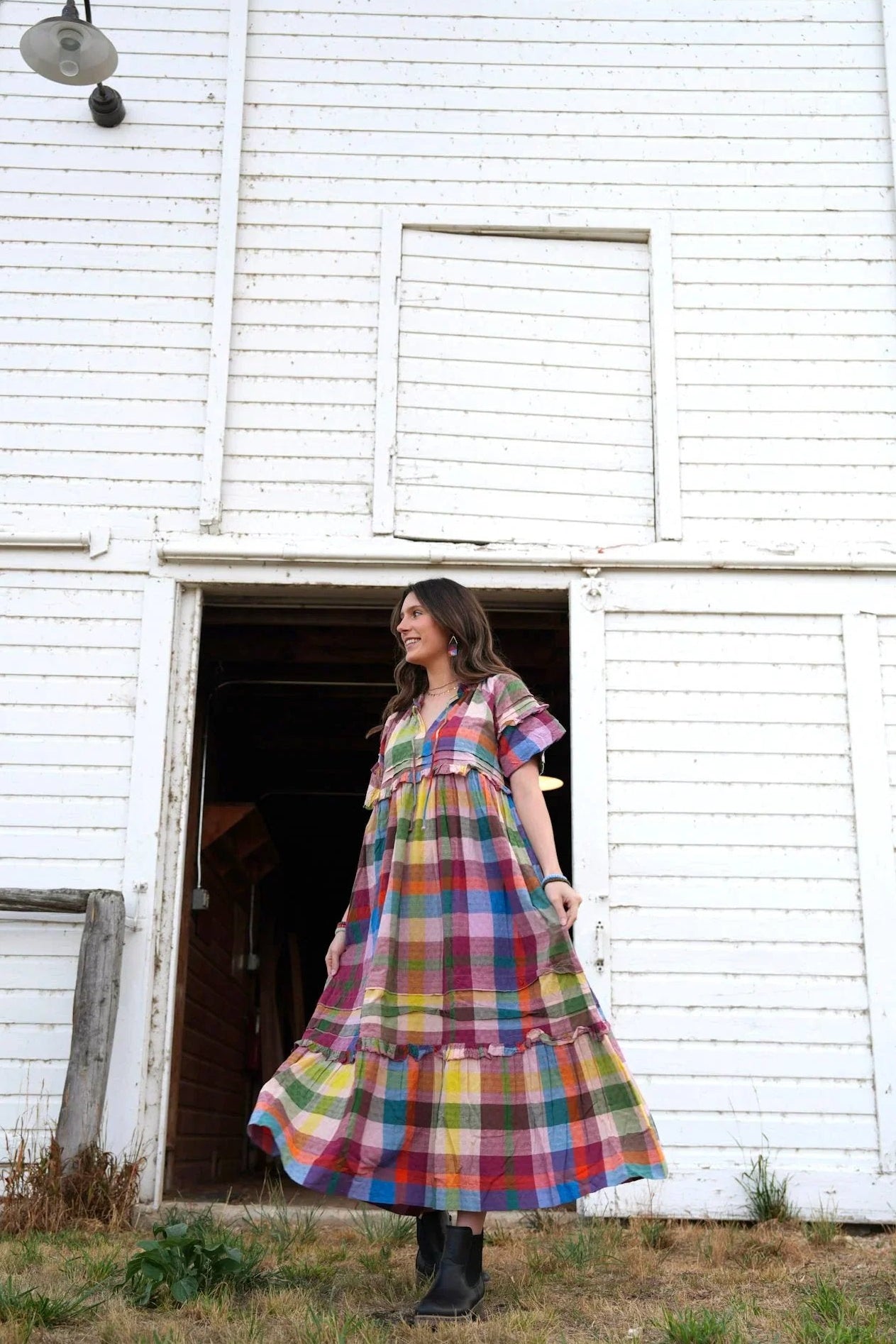Harbor Plaid Charlotte Dress