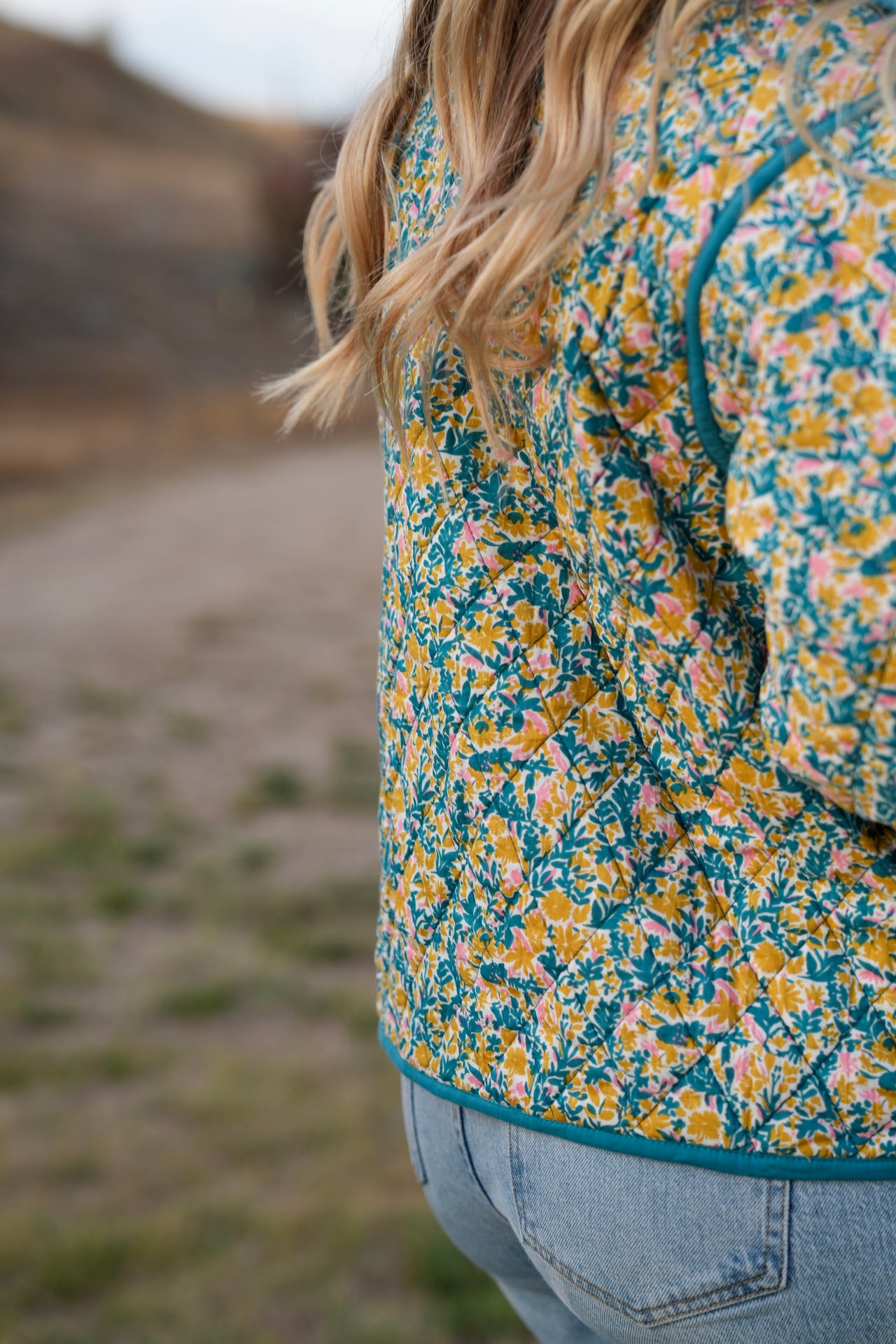 Reversible Floral Stevie Quilted Jacket
