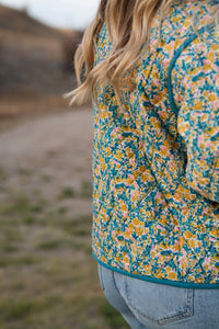 Thumbnail for Reversible Floral Stevie Quilted Jacket