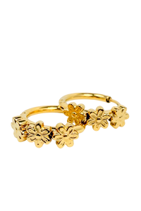 Thumbnail for Gold Daisy Flower Hoop