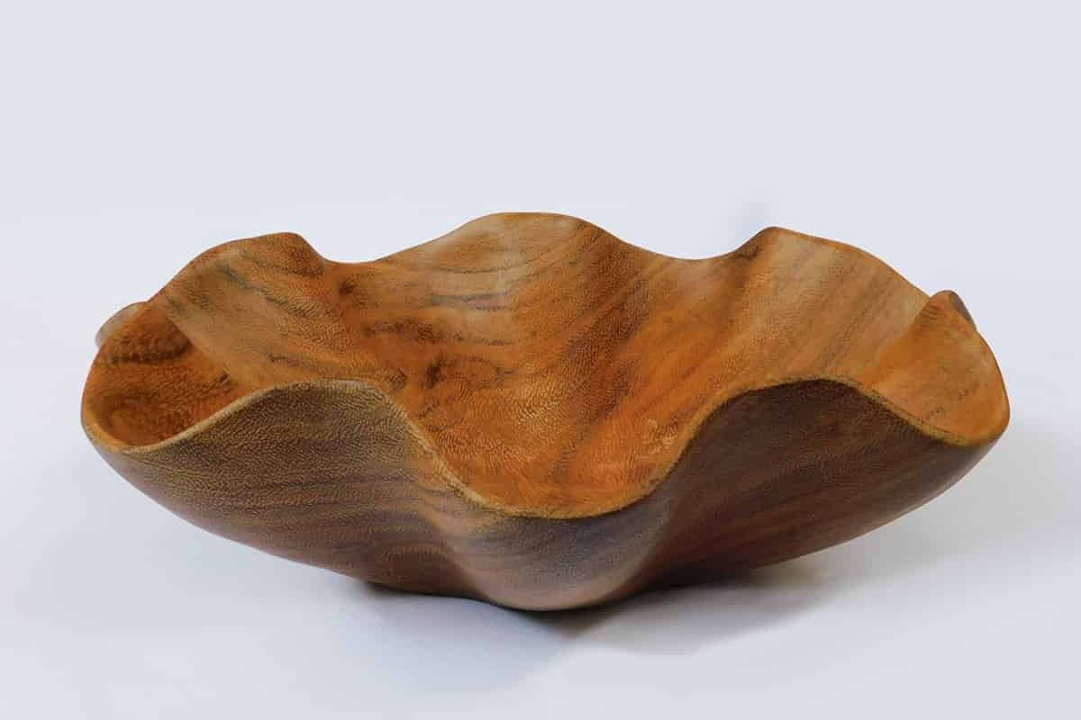 Wavy Wooden Bowl