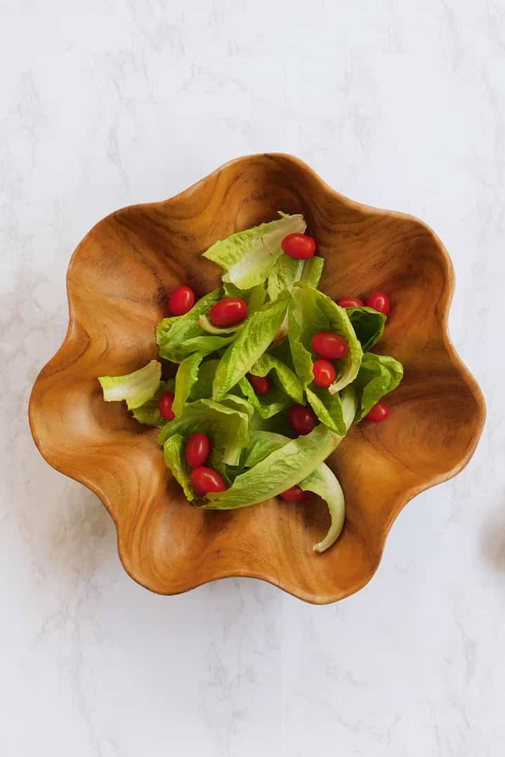 Wavy Wooden Bowl