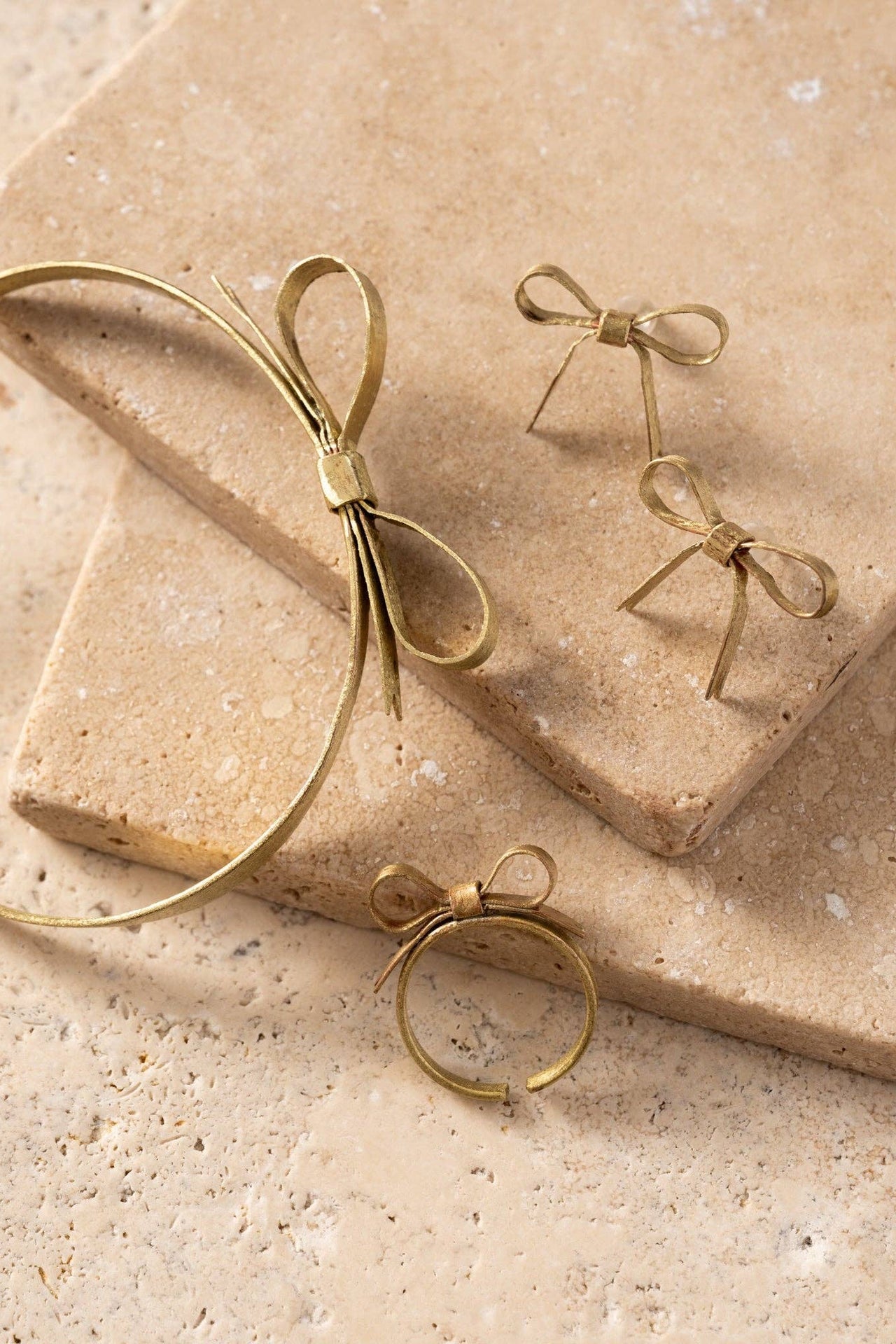 Dorada Bronze Bow Earrings